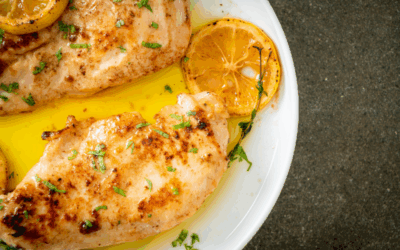 Pollo al limón y ginebra aromática
